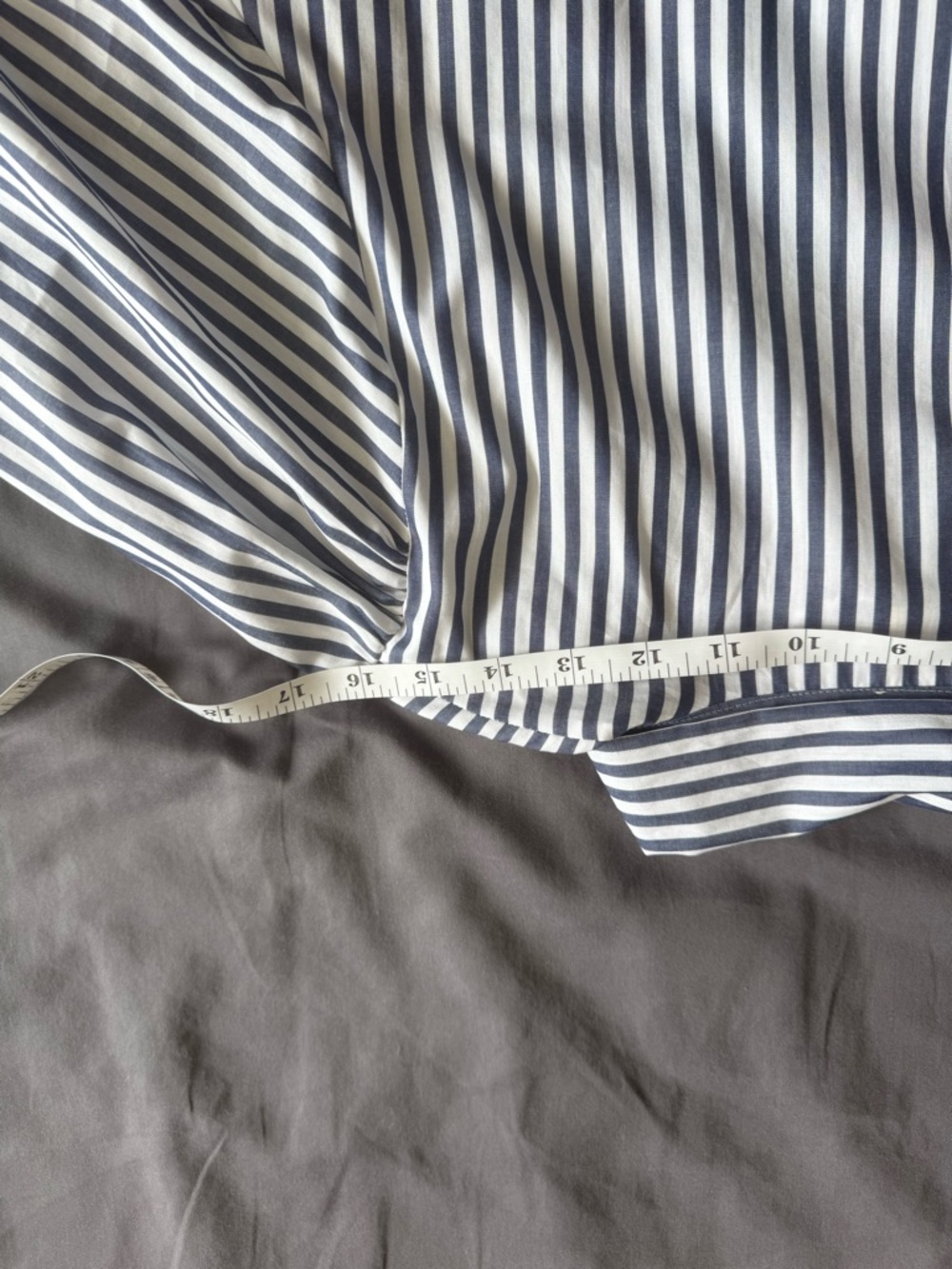 Sezane Coleta Shirt - Sézane X Mdlo Ecru/ Blue Stripes - Size 14 - Picture 3 of 6